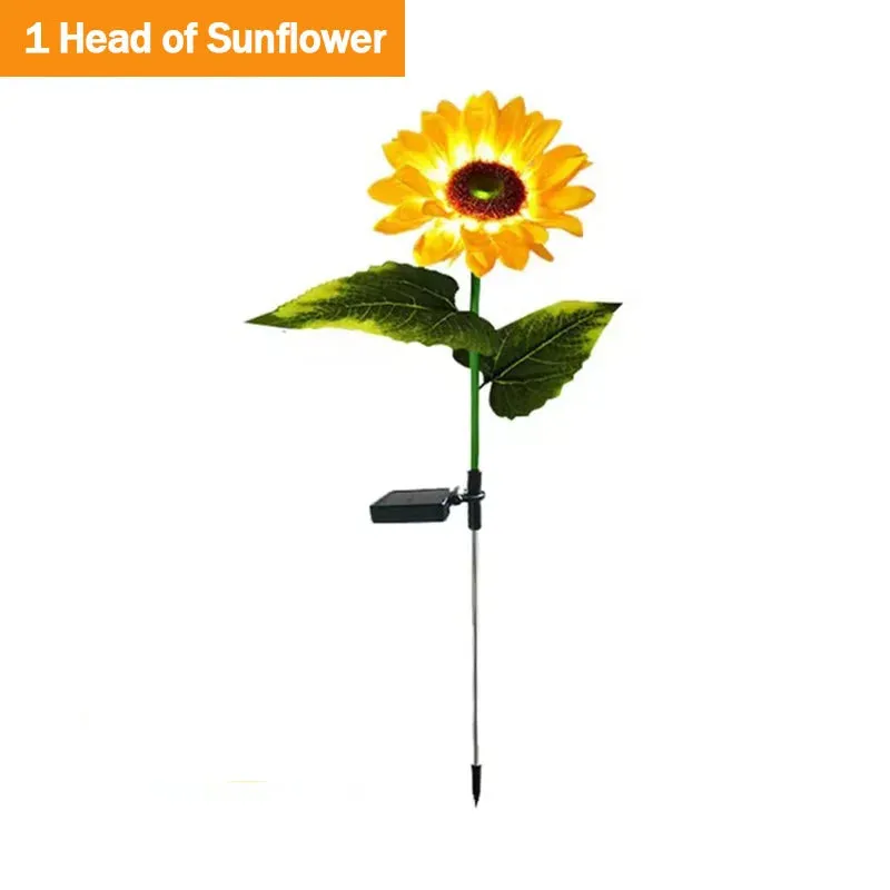🌻 Solar Simulation Sunflower Light | Waterproof LED Lawn Light | Outdoor Garden Decor & Landscape Lamp