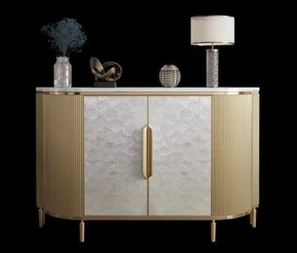 2 Door Shell Sideboard Cabinet | SHUKTI