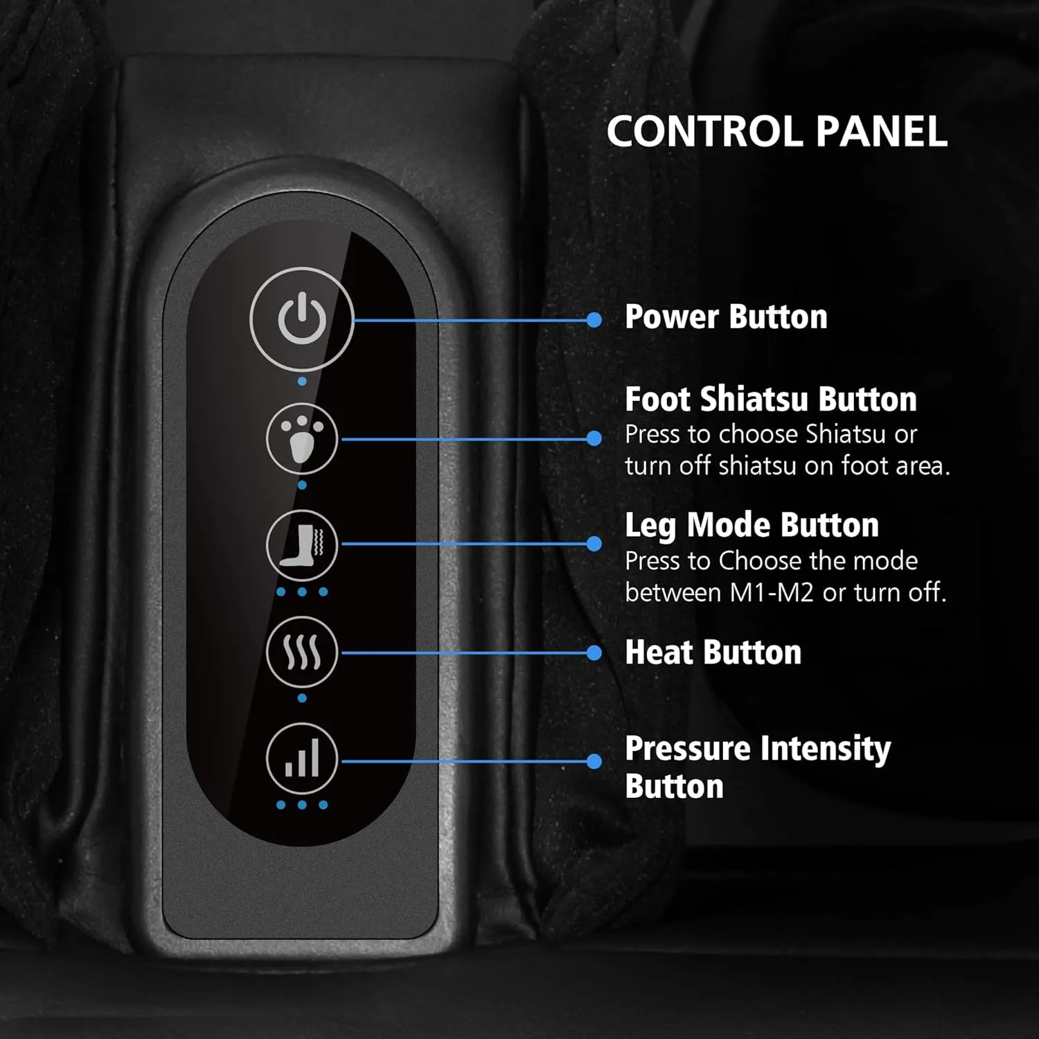2 in 1 Foot Massager Machine & Ottoman Rest