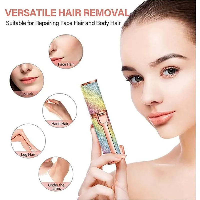2-in-1 Rechargeable Electric Facial Hair Remover AO-78147
