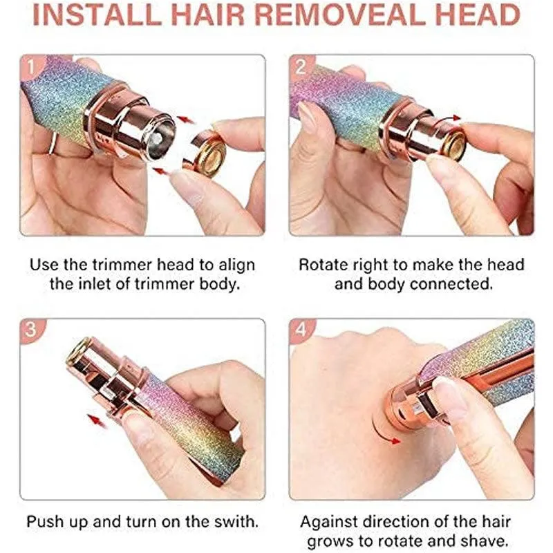 2-in-1 Rechargeable Electric Facial Hair Remover AO-78147