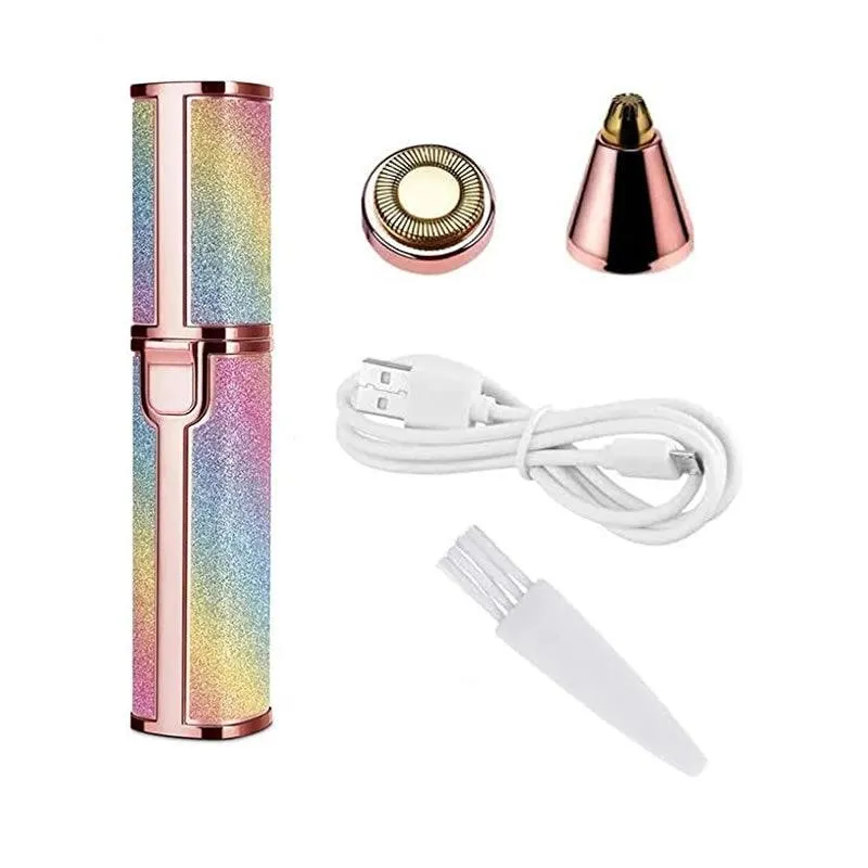 2-in-1 Rechargeable Electric Facial Hair Remover AO-78147