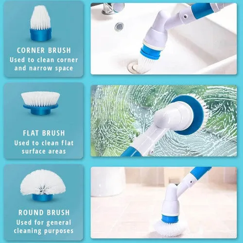 2PCS Cordless Spin Scrubber Kit with 6 Brush Heads