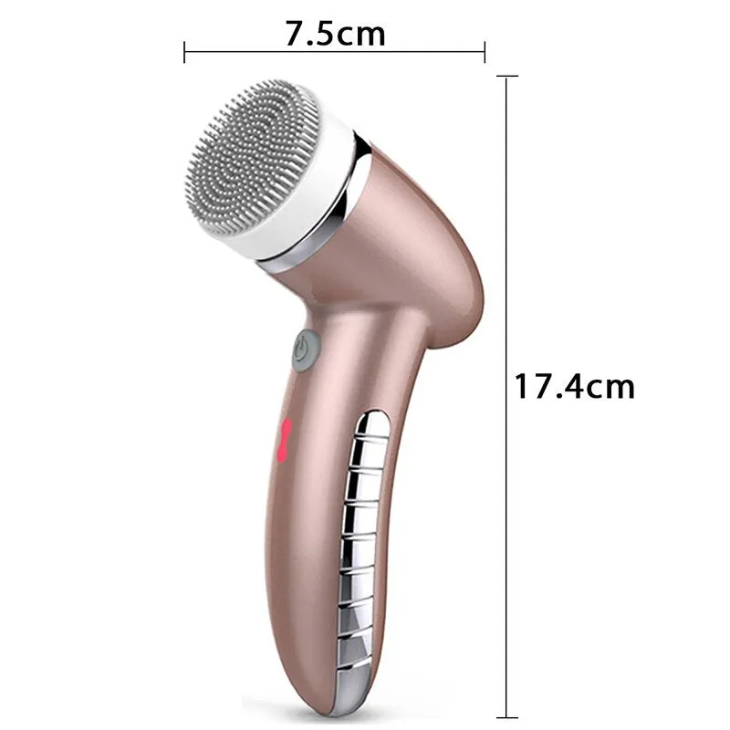 360 Degree Rotation Mini Face Cleanser Brush - Deep Pore Cleansing   Face Massage