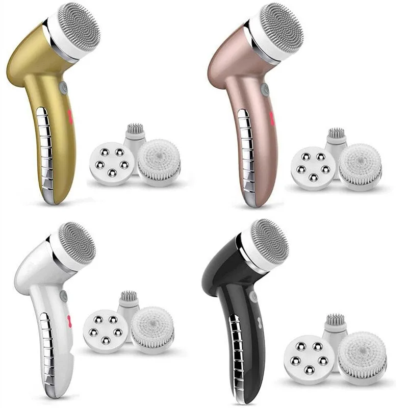 360 Degree Rotation Mini Face Cleanser Brush - Deep Pore Cleansing   Face Massage