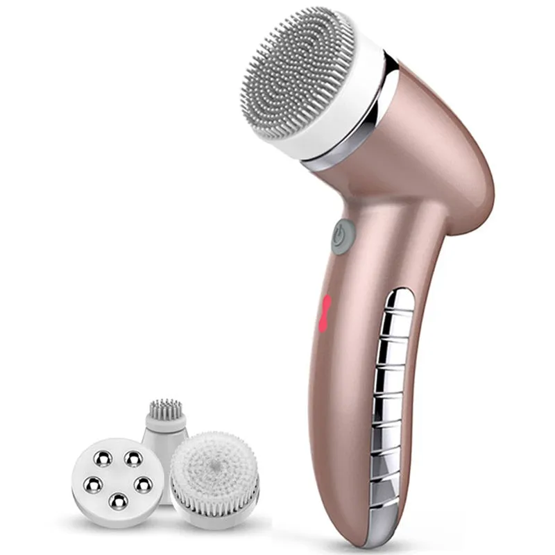 360 Degree Rotation Mini Face Cleanser Brush - Deep Pore Cleansing   Face Massage