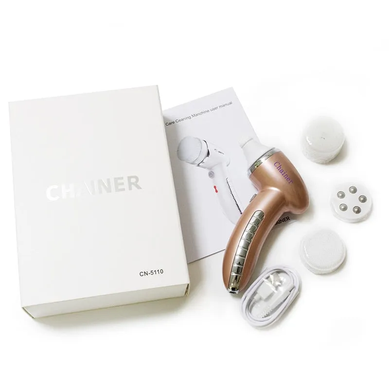 360 Degree Rotation Mini Face Cleanser Brush - Deep Pore Cleansing   Face Massage