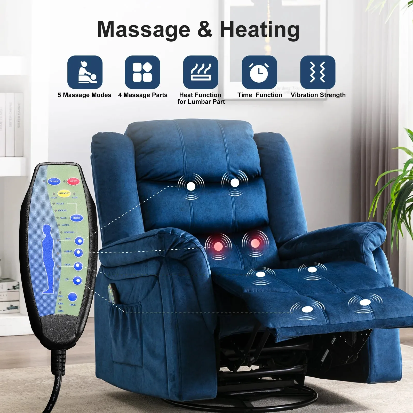360° Swivel Rocking Recliner WMT GT1149