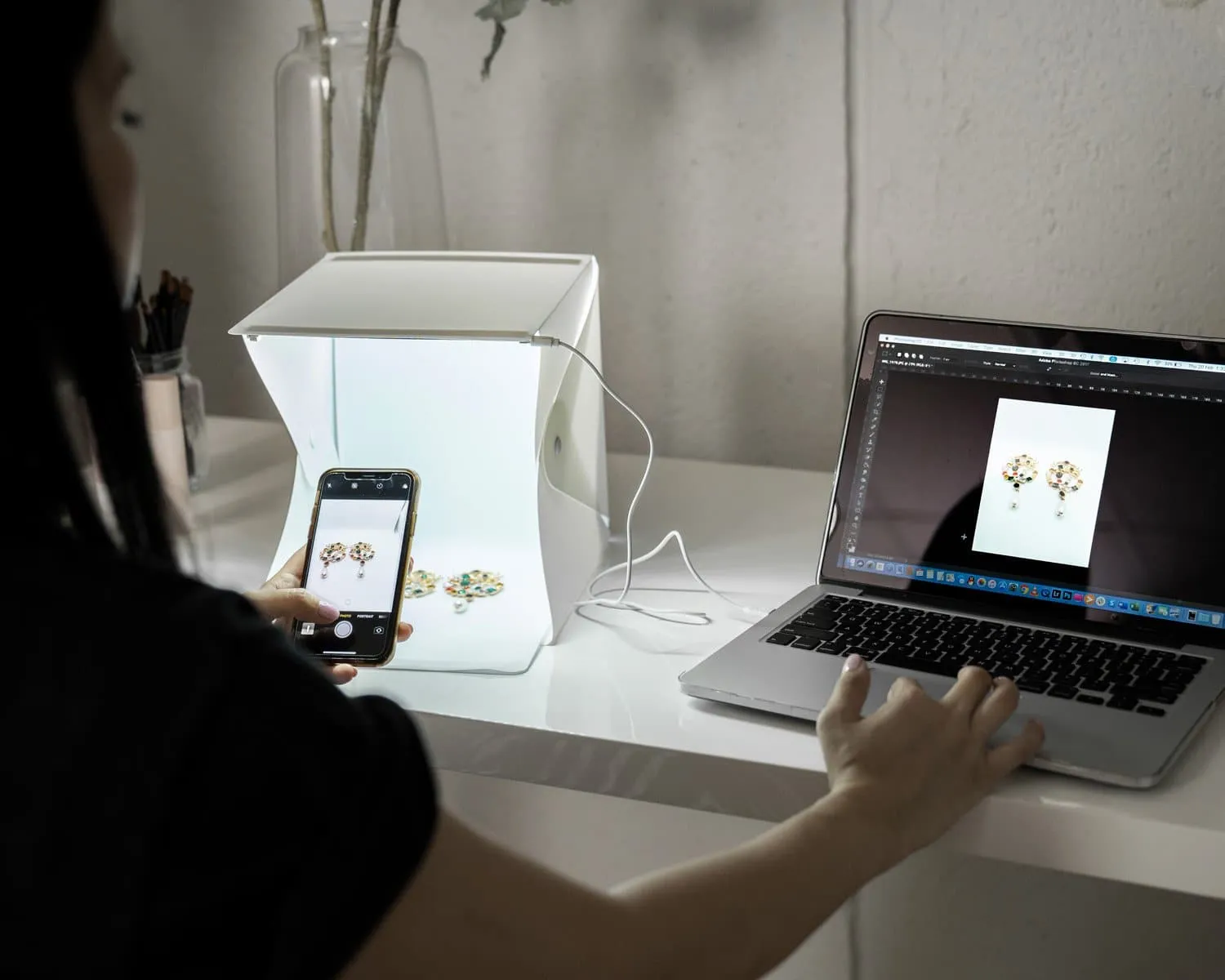 9" Etsy & Jewellery Product Photography Lighting Tent - 'STUDIO MATE'