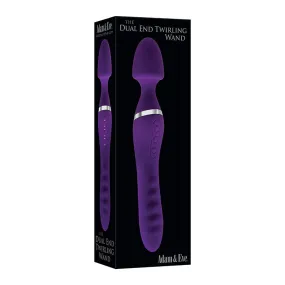 Sure! Heres an optimized title for the product:

Adam & Eve Rechargeable Dual-Ended G-Spot and Wand Vibrator - Premium Silicone Twirling Wand in Purple

Let me know if you need further assistance!