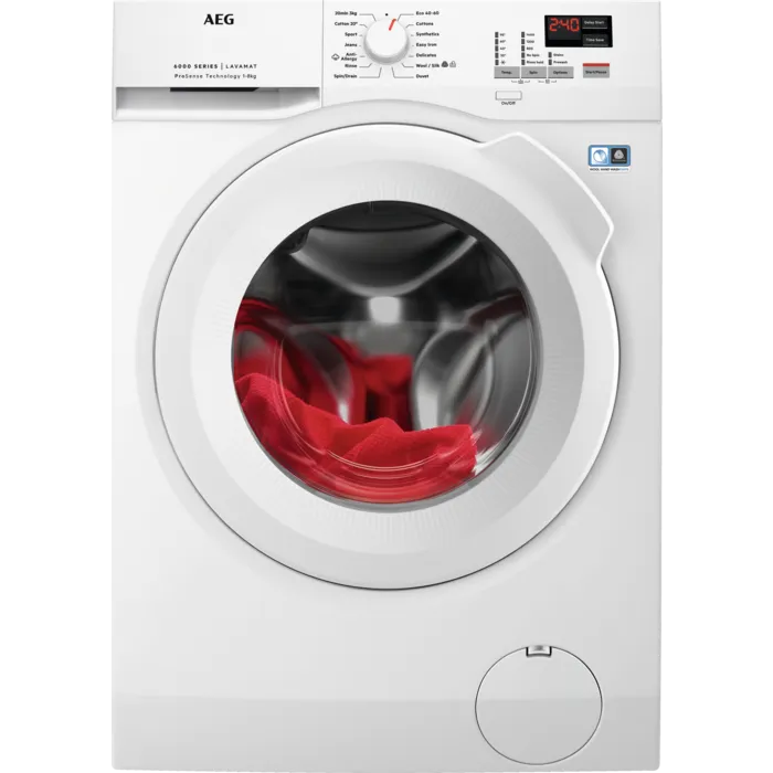 AEG L6FBK841B Series 6000 ProSense 8kg 1400 Spin Washing Machine