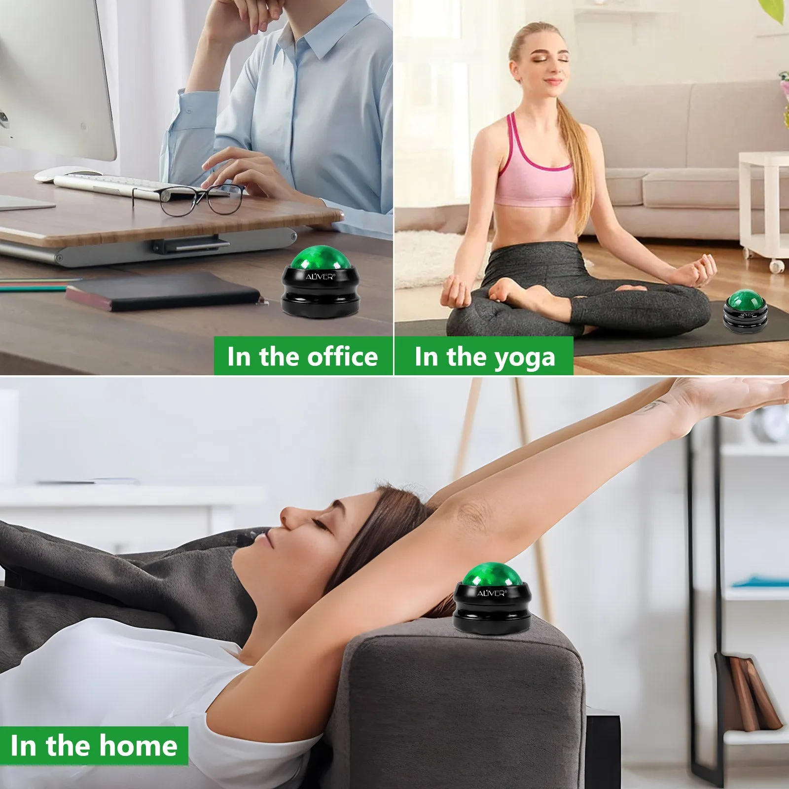 Aliver Massage Roller Ball - Green