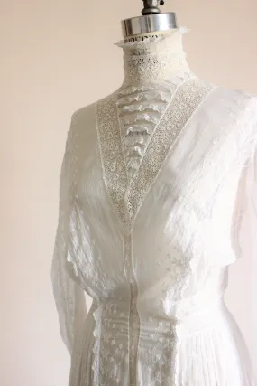 Antique Edwardian White Dress, "THE" Dress