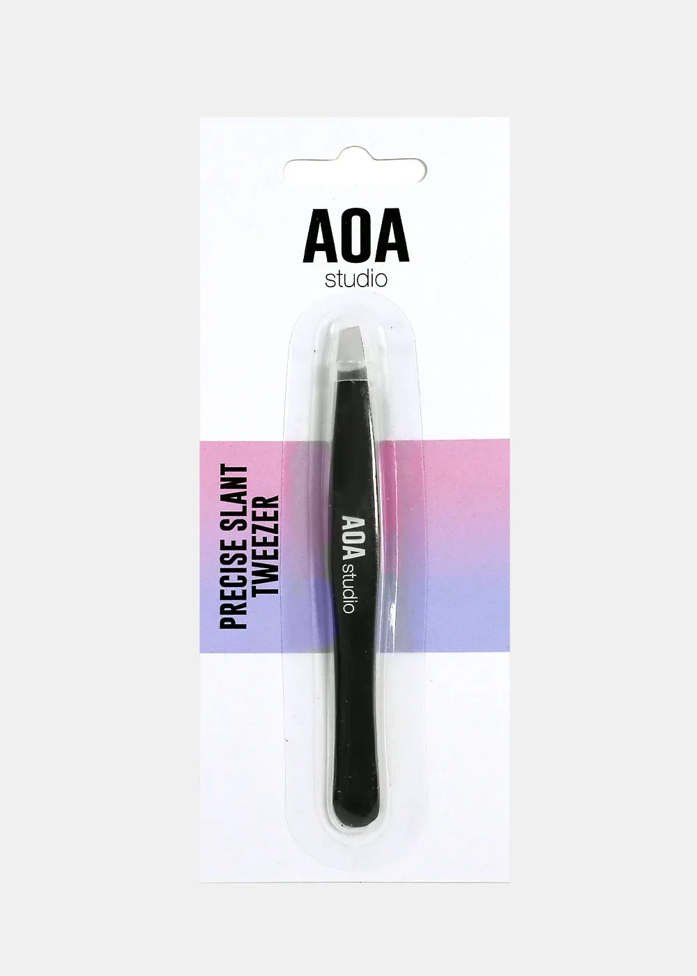 AOA Precision Slant Tweezer - Black