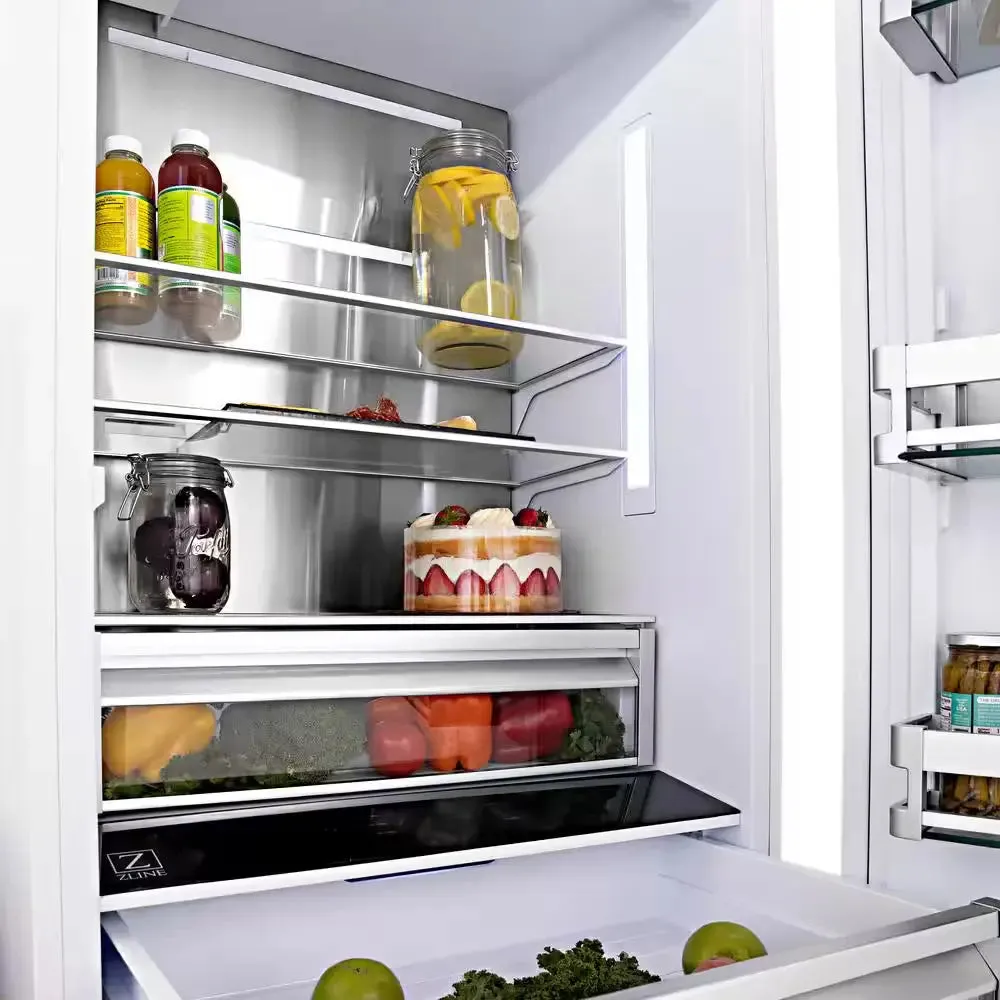 Autograph Edition 36 In. 3-Door Panel Ready French Door Refrigerator W/ Ice and Water Dispenser and Matte Black Handle