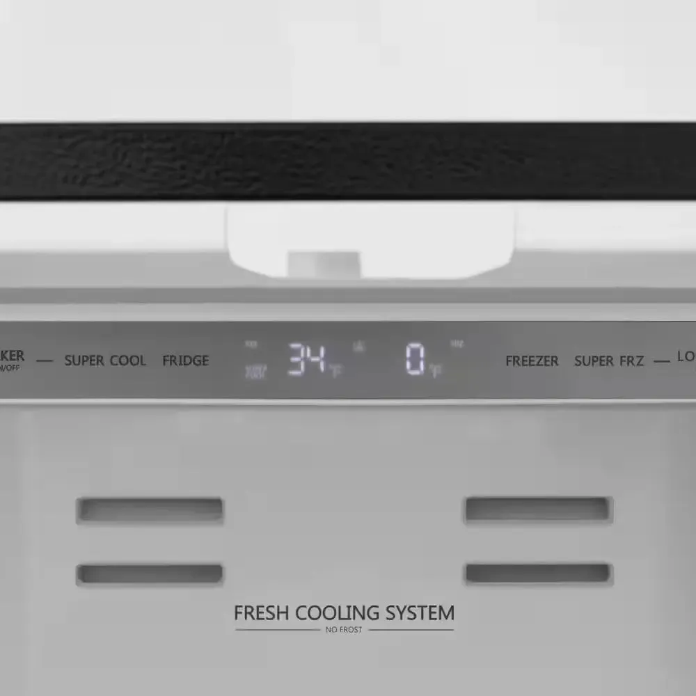 Autograph Edition 36 In. 4-Door French Door Refrigerator with Internal Ice Maker in Stainless Steel & Matte Black