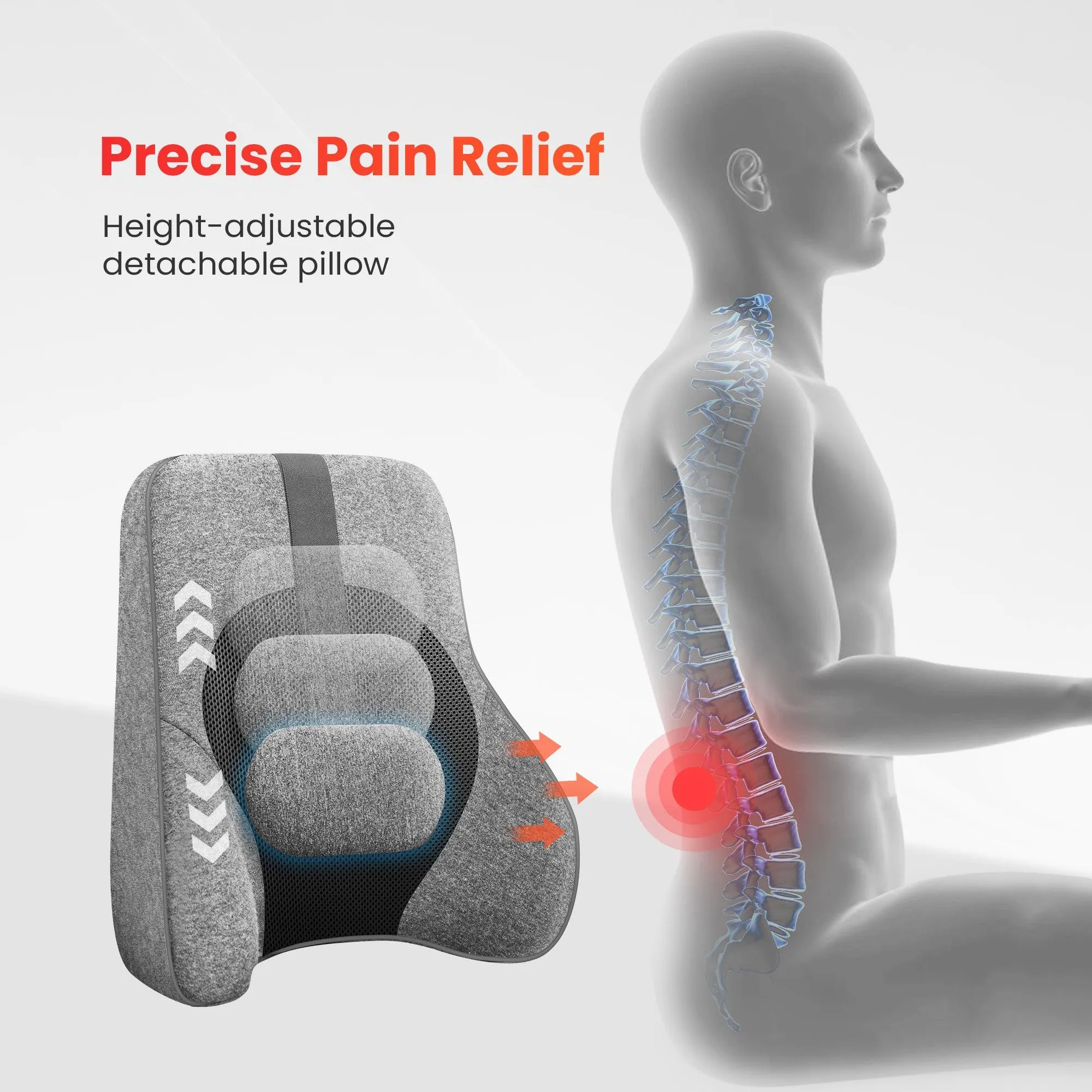 Back Lumbar Support Pillow for Office Chair Car Gaming Chair CF-1503S