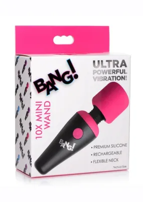 Bang! 10x Vibrating Mini Rechargeable Silicone Wand Massager