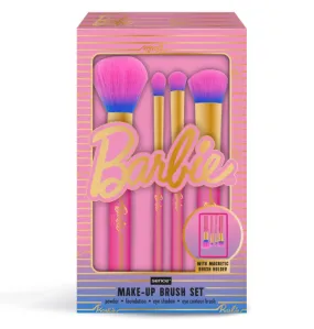 Barbie 4 Piece Makeup Brush Set With Magnetic Holder