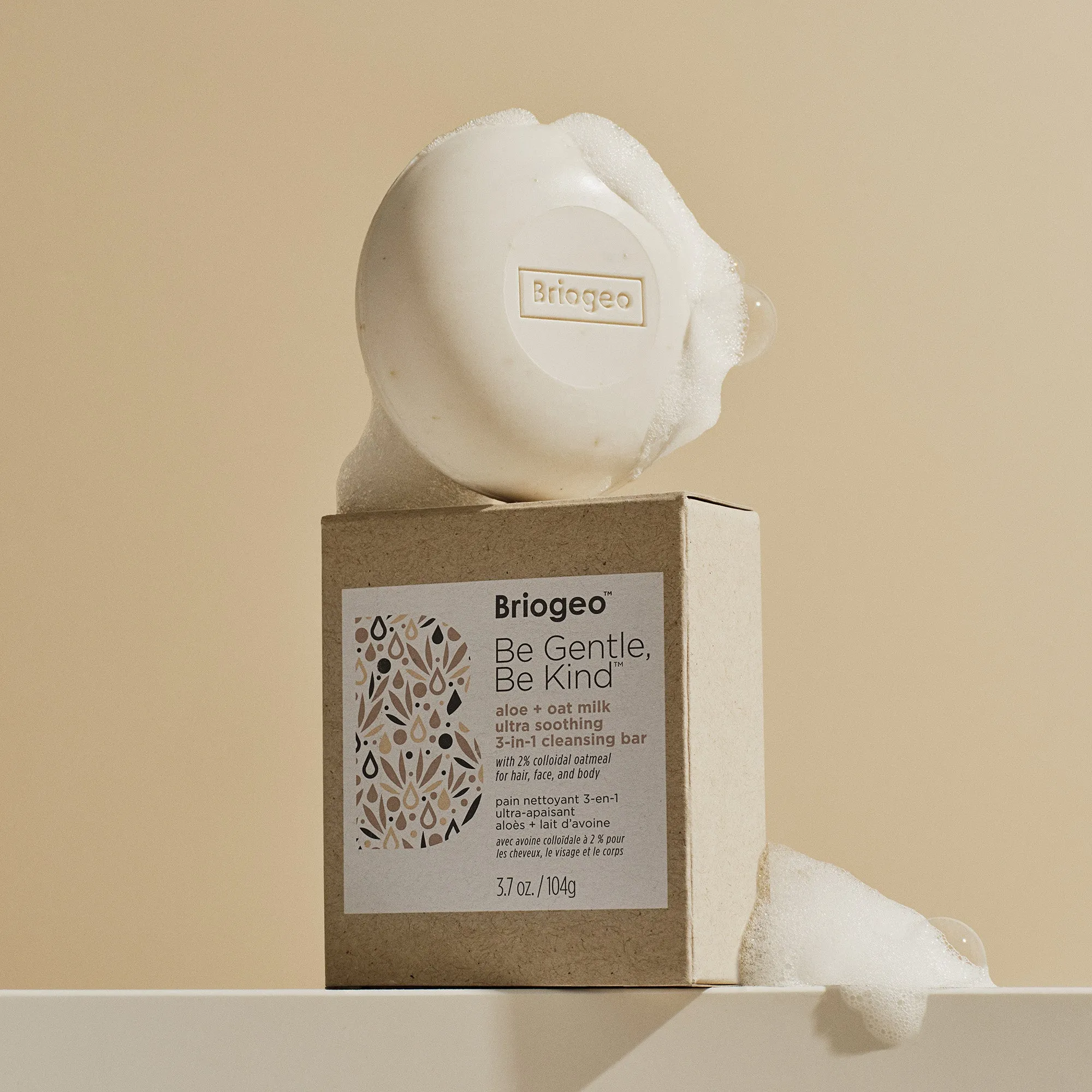 Be Gentle, Be Kind ™ Aloe   Oat Milk Ultra Soothing 3-In-1 Cleansing Bar For Hair, Face   Body