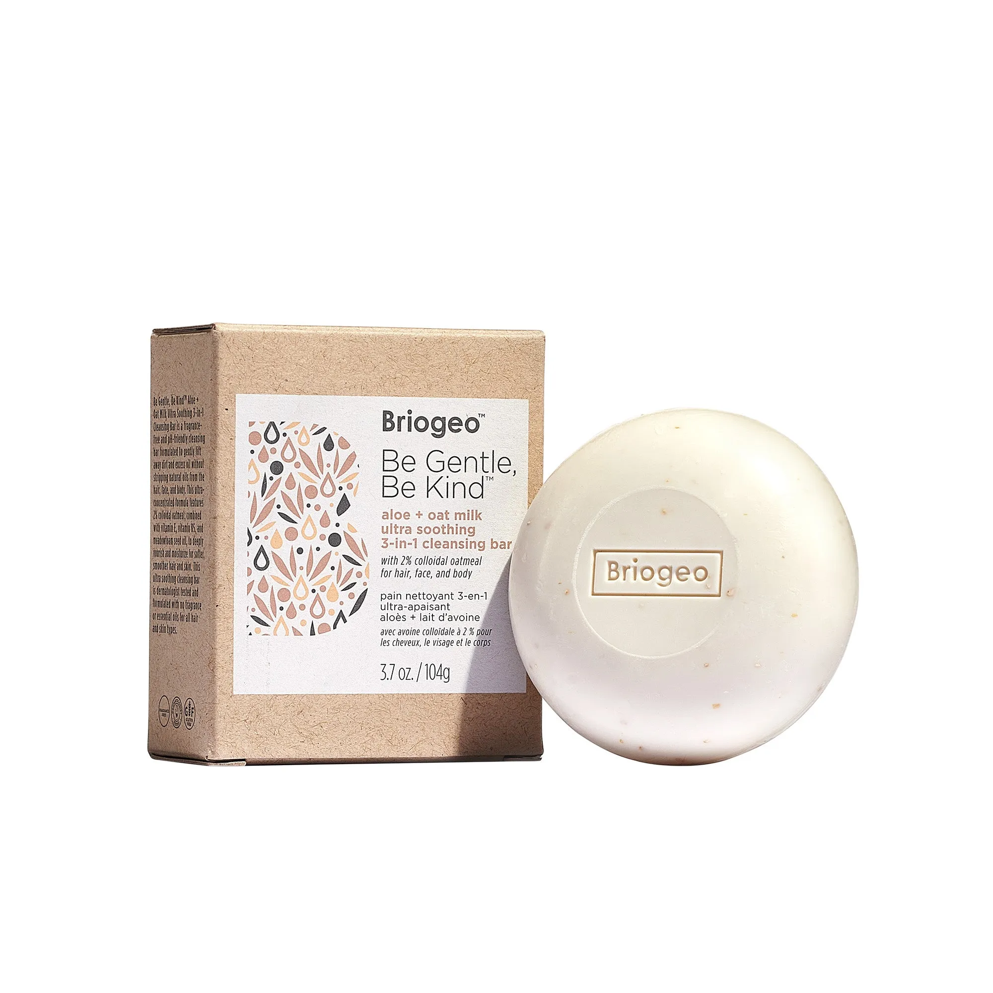 Be Gentle, Be Kind ™ Aloe   Oat Milk Ultra Soothing 3-In-1 Cleansing Bar For Hair, Face   Body
