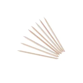 Beautopia Point and Bevel Orange Wood Sticks 7 inch  - 10pk