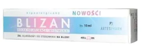Blizan 15ml Silicone Scar Gel Roll-On with Roll-On Applicator