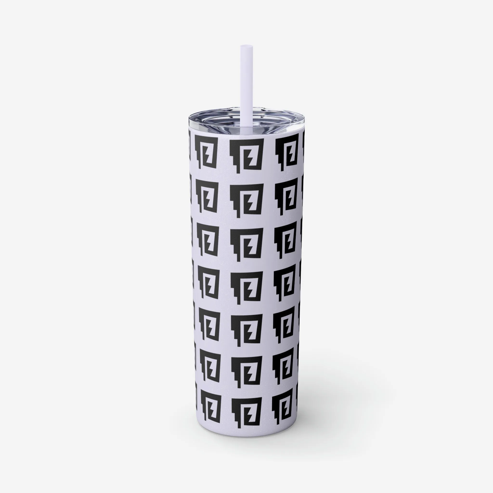 Blue Rain Tumbler with Straw