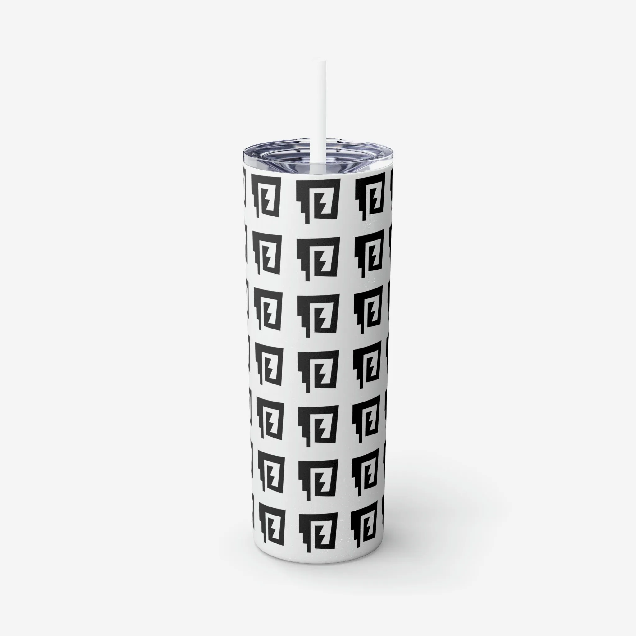 Blue Rain Tumbler with Straw