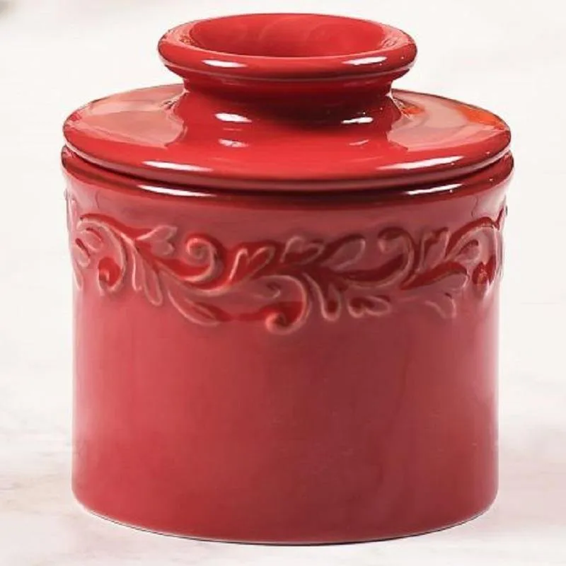 Butter Bell Crock Antique Rouge