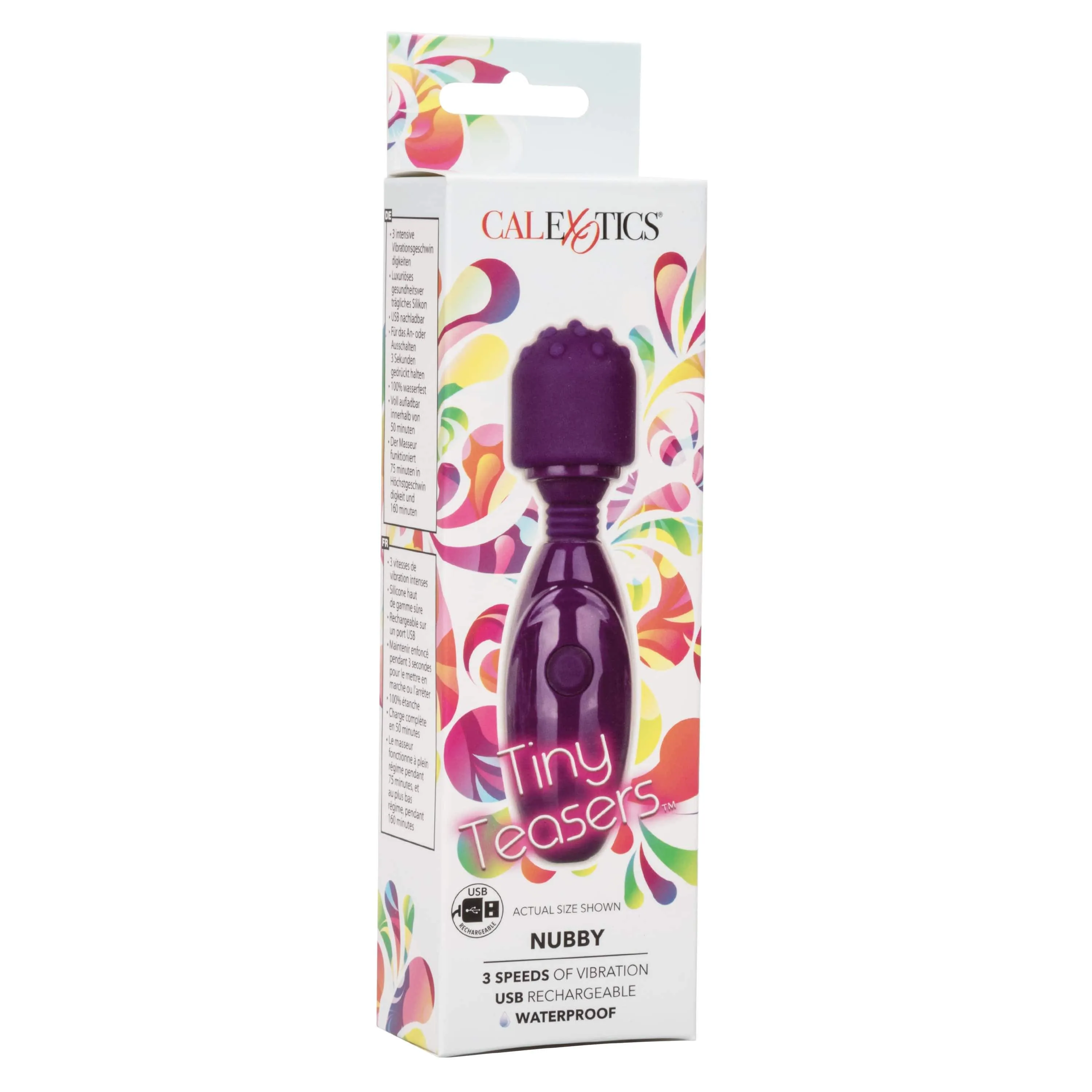 California Exotics - Tiny Teasers Nubby Mini Wand Massager (Purple)