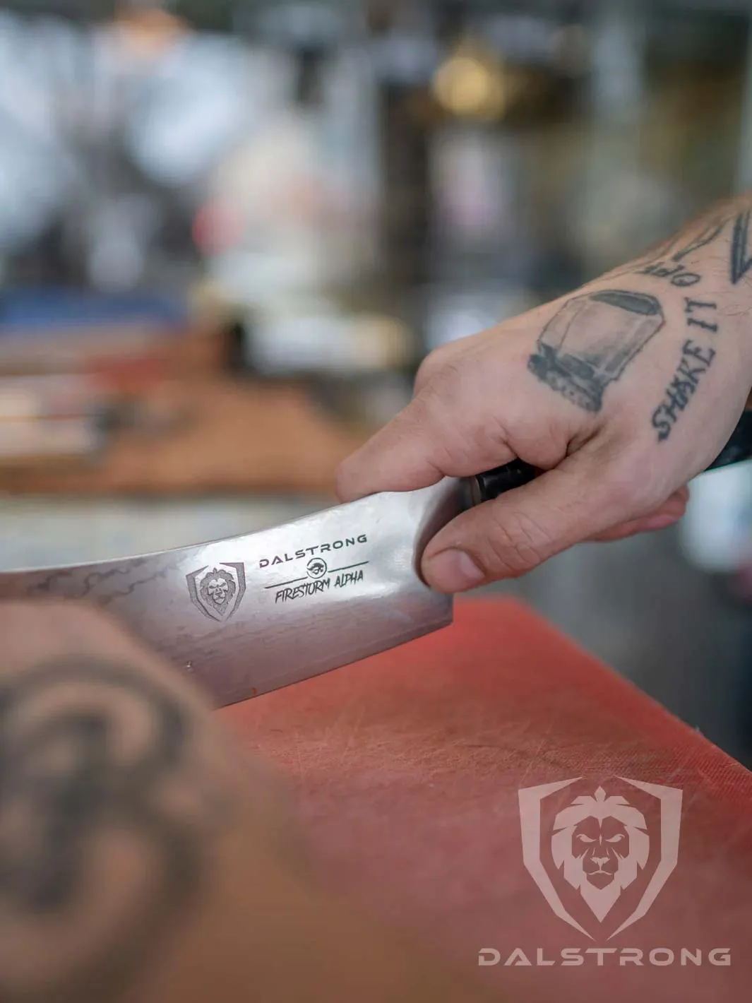 Chef & Cleaver Hybrid Knife 8" | "The Crixus" | Firestorm Alpha Series | Dalstrong ©