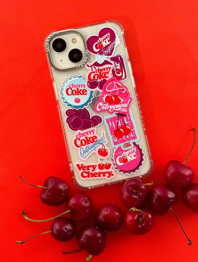 Cherry Coke Sticker Shock iPhone Case