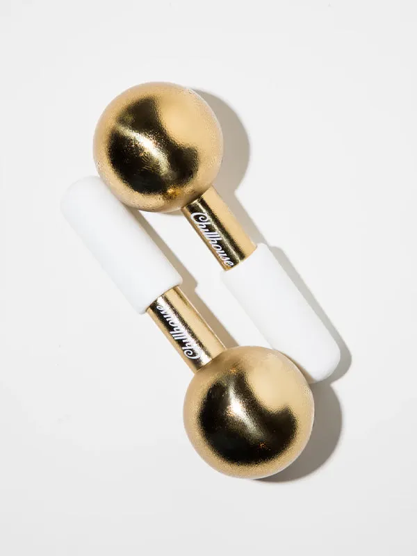 Chill Globes Ice Massage Facial Tool: Gold