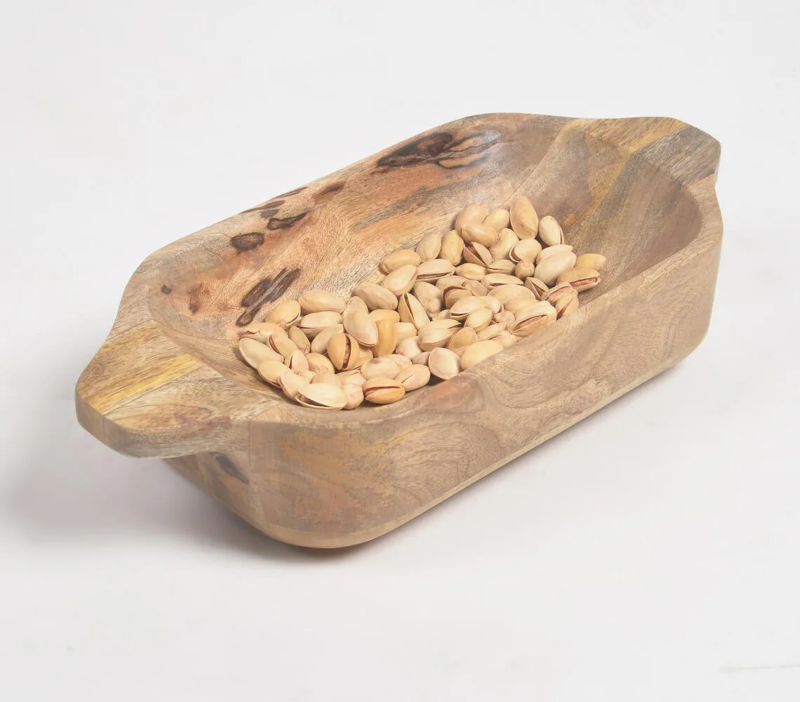 Chunky Mango Wood Snack Tray