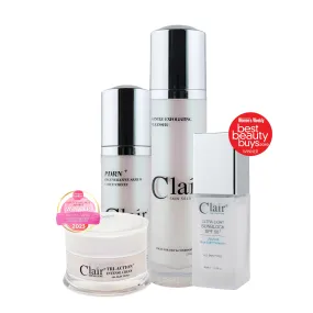 Clair Skin Solutions PDRN  Regenerative Serum Concentrate & Tri-Action  Intense Cream 30ml GET Gentle Exfoliating Cleanser 120ml & Ultra-Light Sunblock SPF 50  30ml