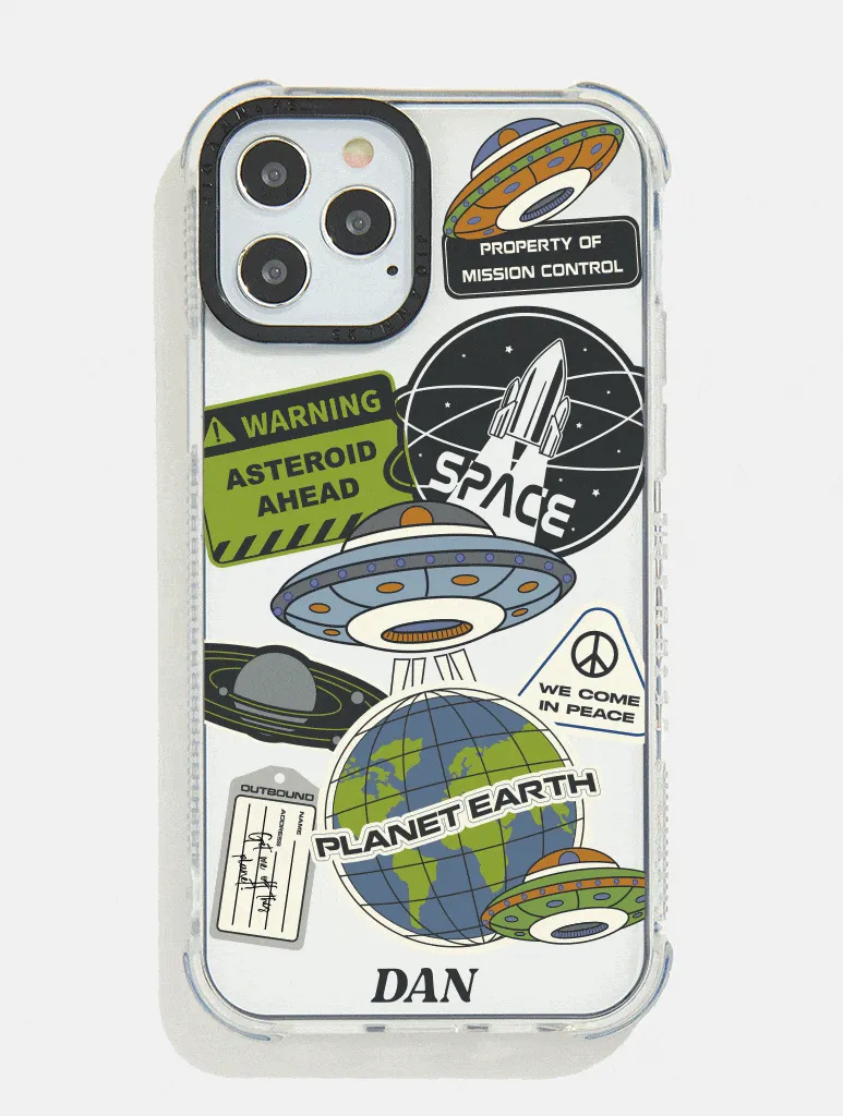 Clear Black Shock iPhone Case