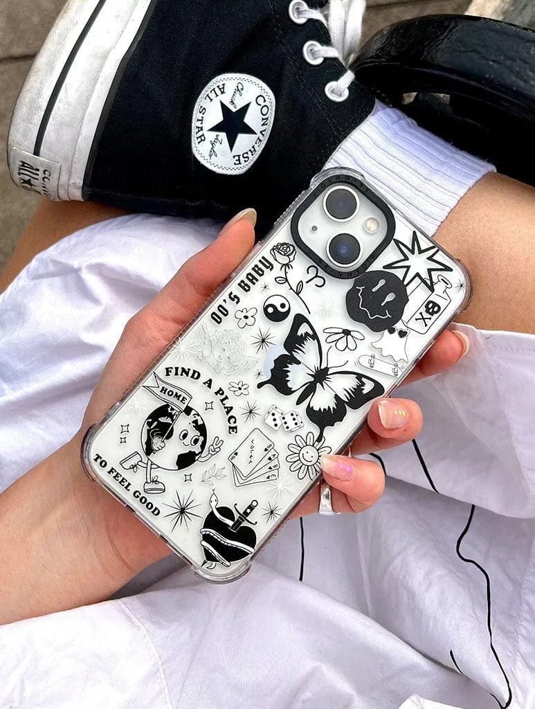 Clear Black Shock iPhone Case