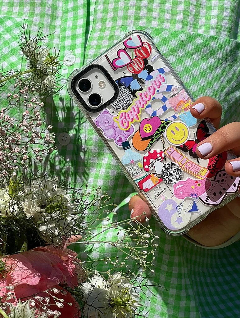 Clear Black Shock iPhone Case