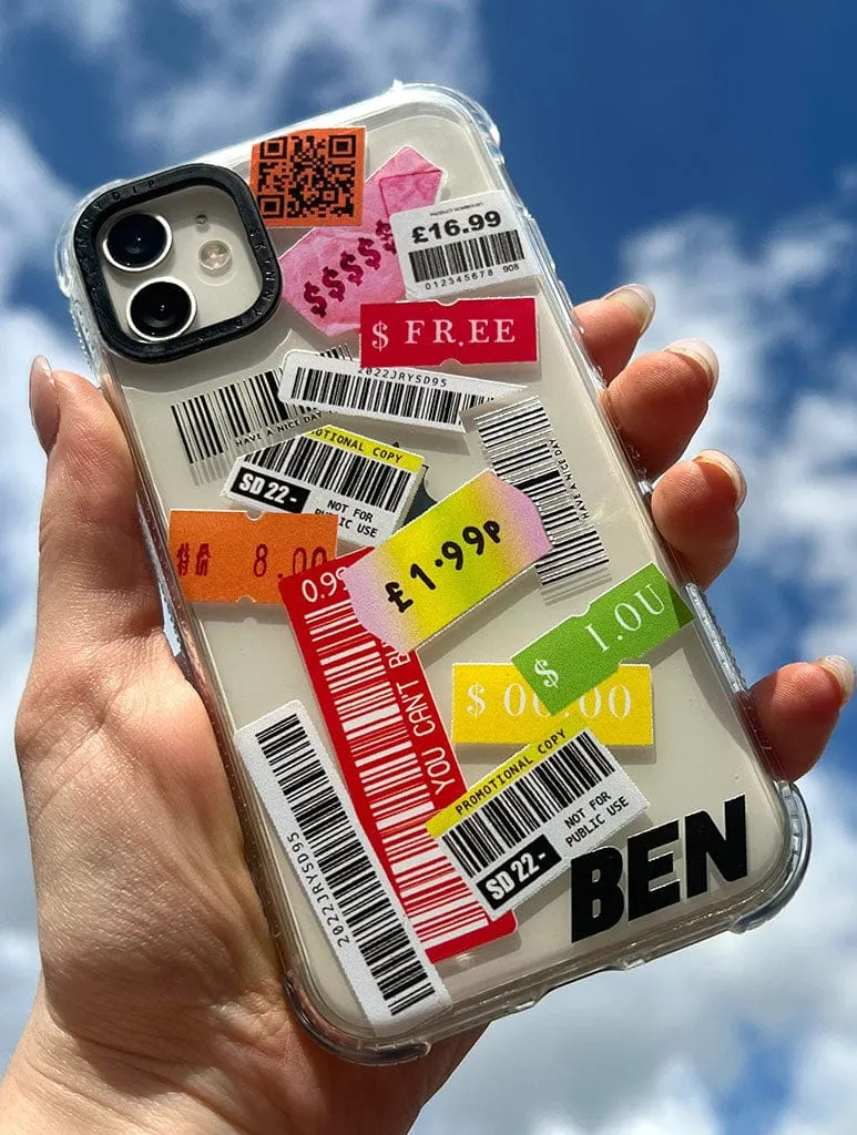 Clear Black Shock iPhone Case