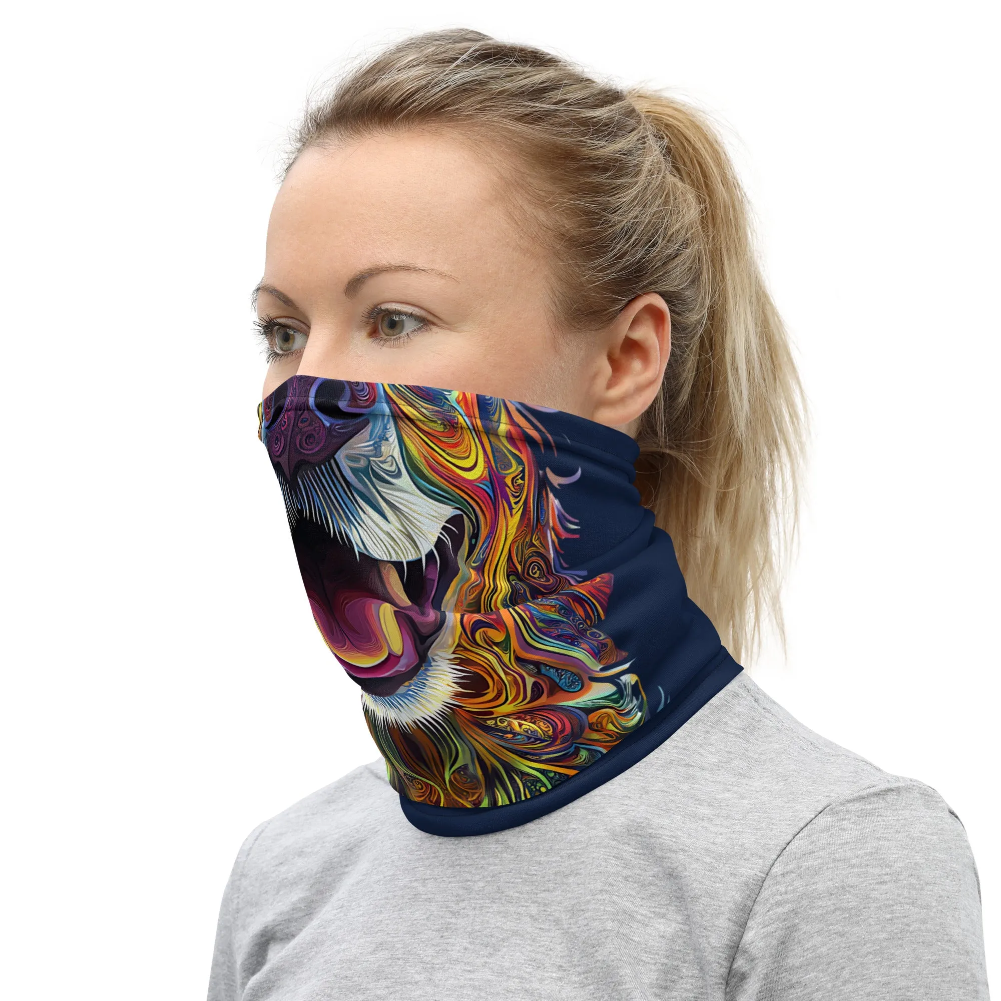Colorful Canine Love Neck Gaiter