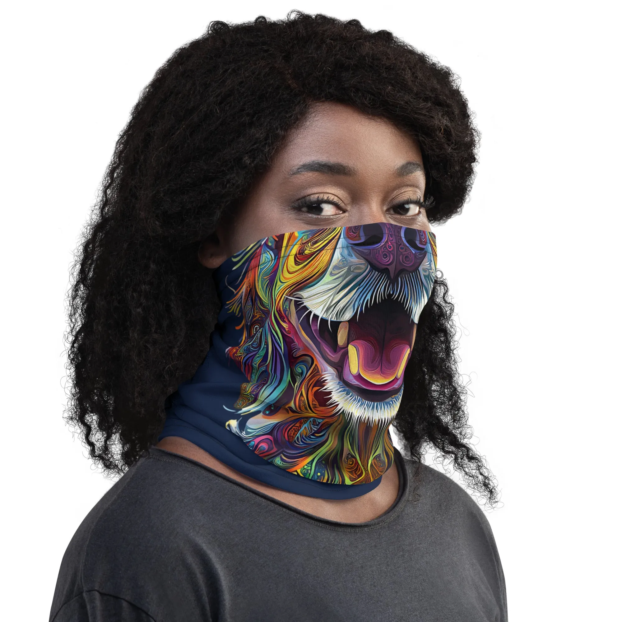 Colorful Canine Love Neck Gaiter
