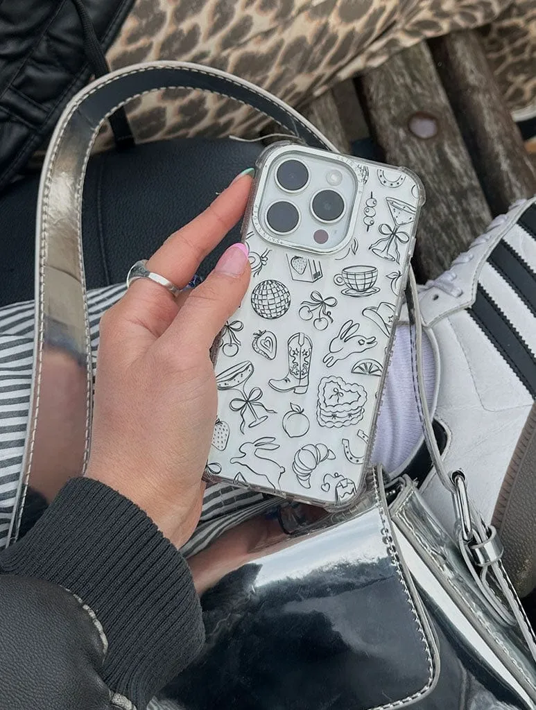 Coquette Doodle Shock iPhone Case