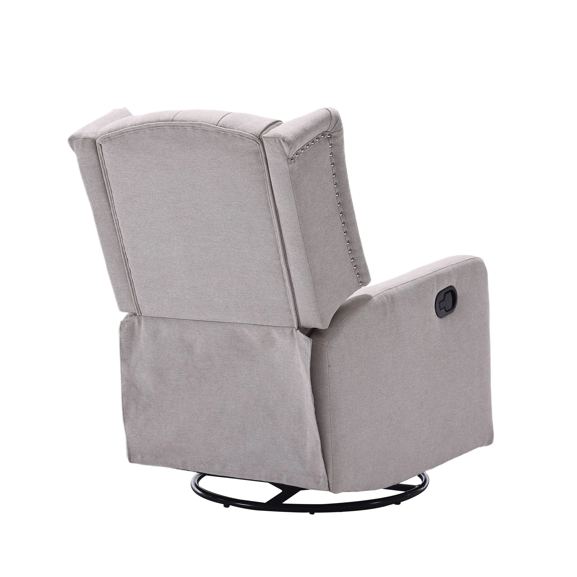 Davina Swivel Rocking Recliner Chair - Beige