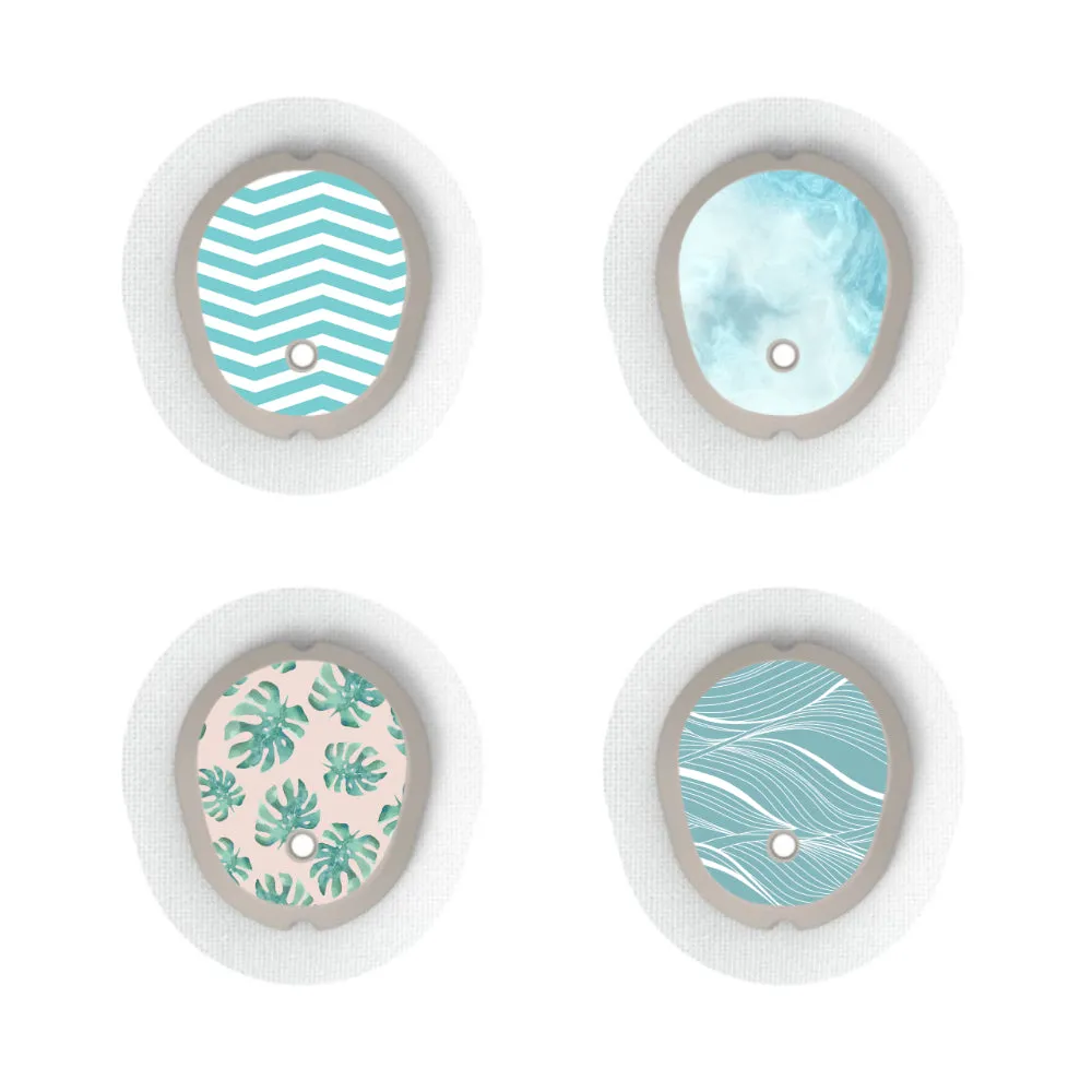Dexcom G7/Dexcom ONE  Sensor Sticker (Cool 'n' Calm) 4pk