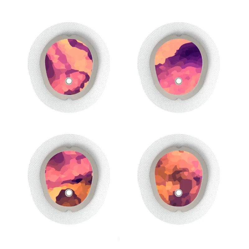 Dexcom G7/Dexcom ONE  Sensor Sticker (Himalayan Sunset) 4pk