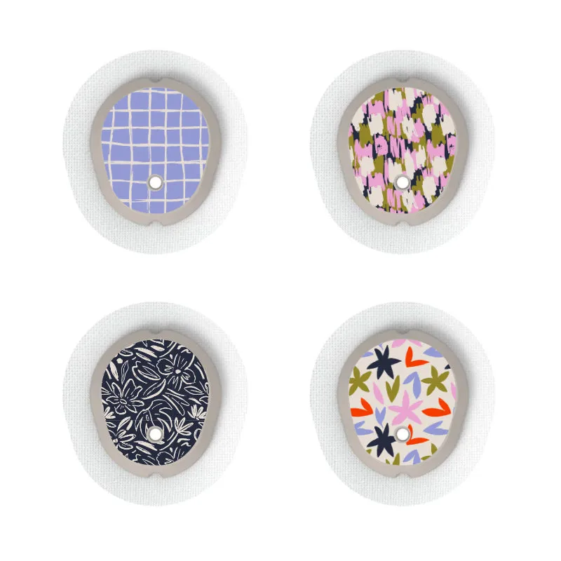 Dexcom G7/Dexcom ONE  Sensor Sticker (Lavender Blooms Collection) 4pk