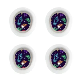 Dexcom G7/Dexcom ONE  Sensor Sticker (Neon Space) 4pk