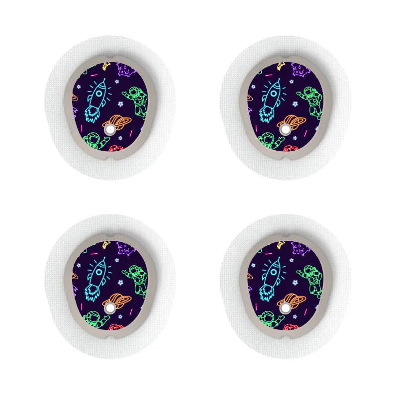 Dexcom G7/Dexcom ONE  Sensor Sticker (Neon Space) 4pk