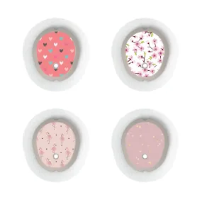 Dexcom G7/Dexcom ONE  Sensor Sticker (Pretty 'n' Pink) 4pk
